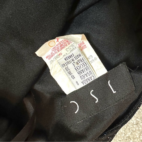 Vintage JSC Sparkly Mermaid Black Maxi Dress Gown - Picture 7 of 8